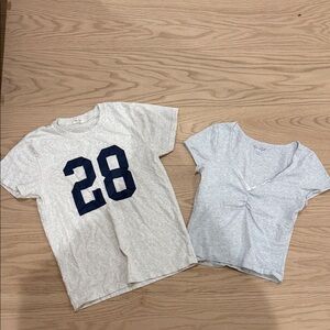 Brandy Melville shirts, both worn but only a few times